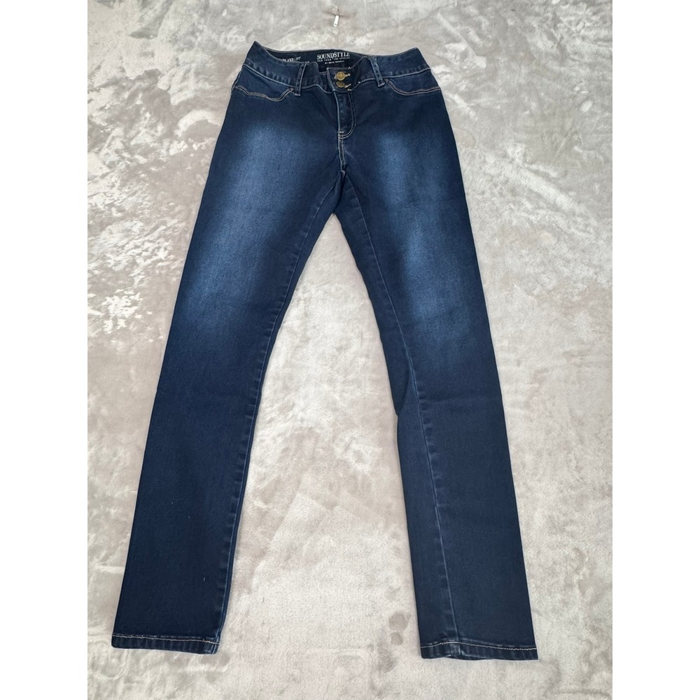 Sound Style Women's‎ Size 8 Blue Wash Denim Jeans Slim Fit Stretch